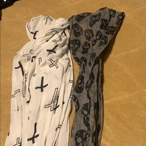 Goth decorative scarves